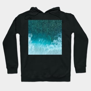 blue ocean sea waves Hoodie